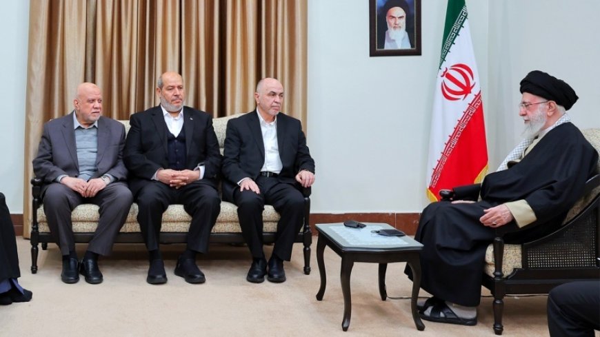 Imam Khamenei meeting with Hamas leadership council