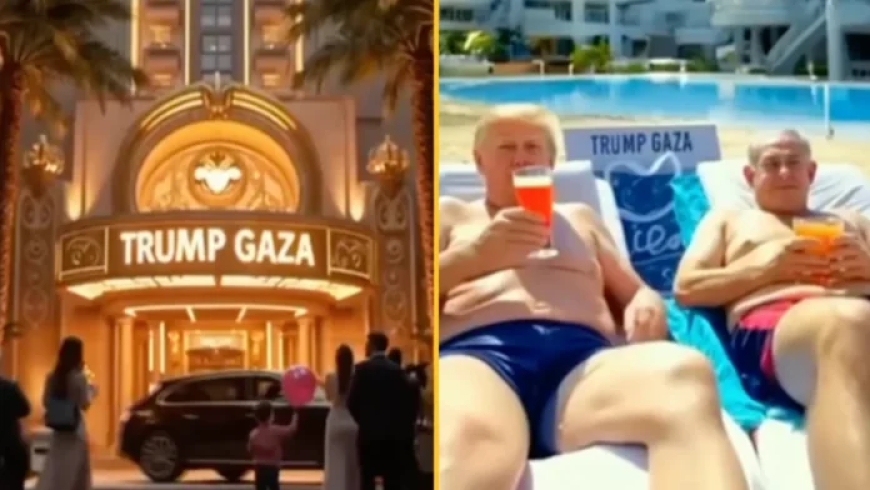 Trump Shares AI-Generated Video Depicting Gaza as a Resort with Dance Clubs and Beaches